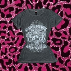 2010s Hard Rock Hotel Las Vegas grey tee